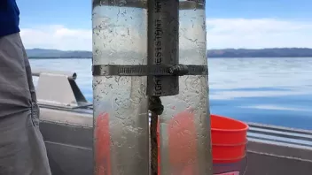 Sediment trap recovery from Oaks Arm